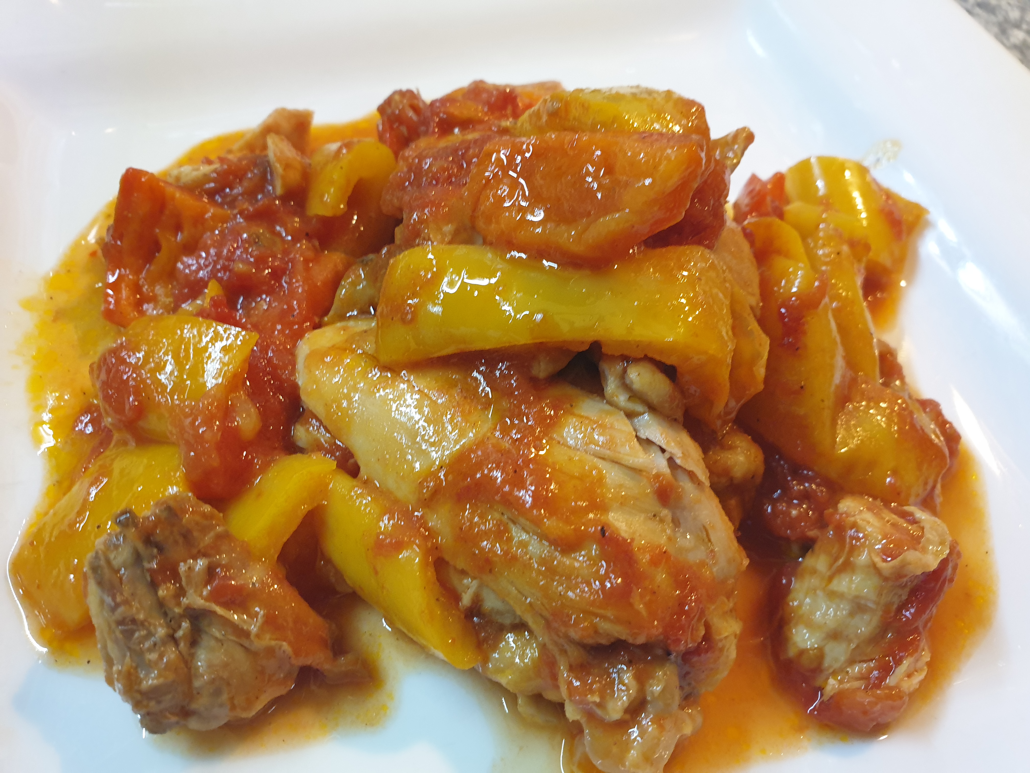 Pollo ai peperoni