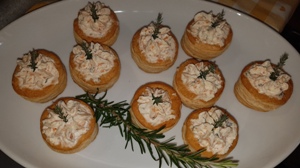 Vol au vent al salmone