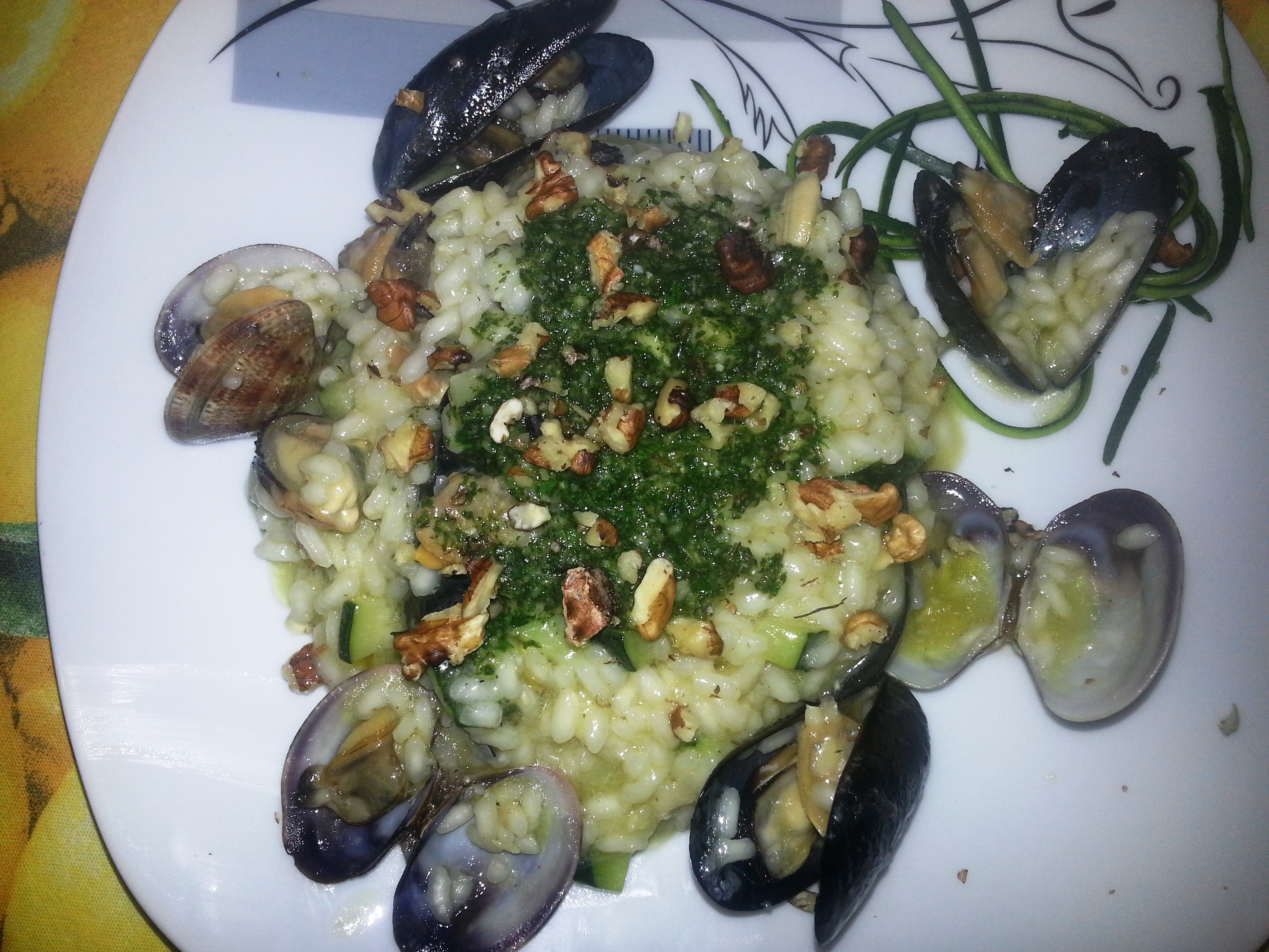 Risotto di mare al pesto di menta