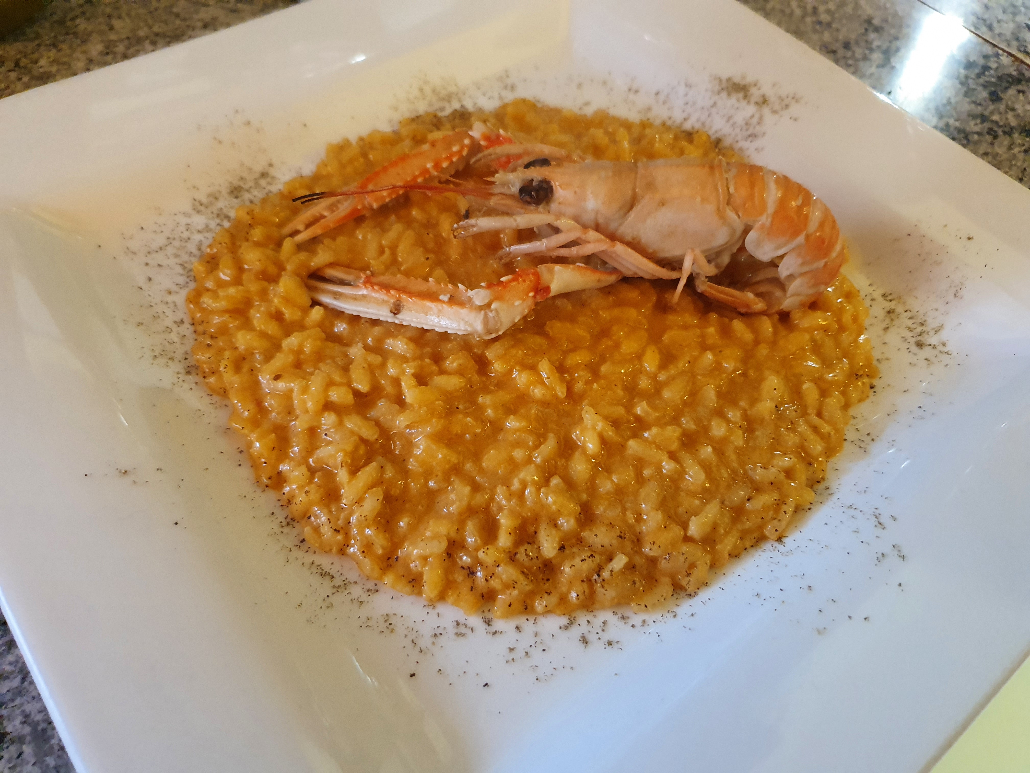 Risotto alla crema di scampi