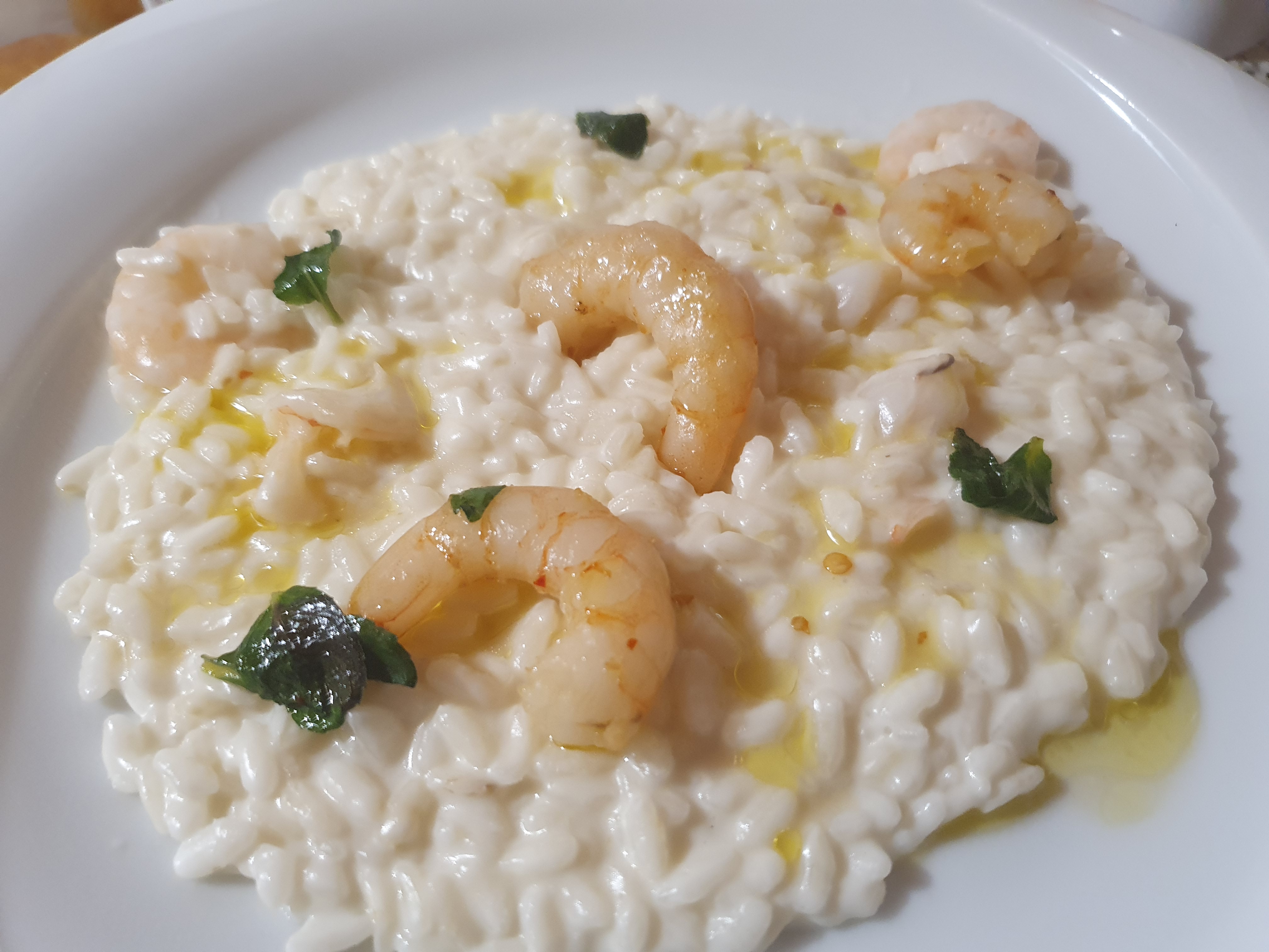 Risotto al latte di cocco e gamberi