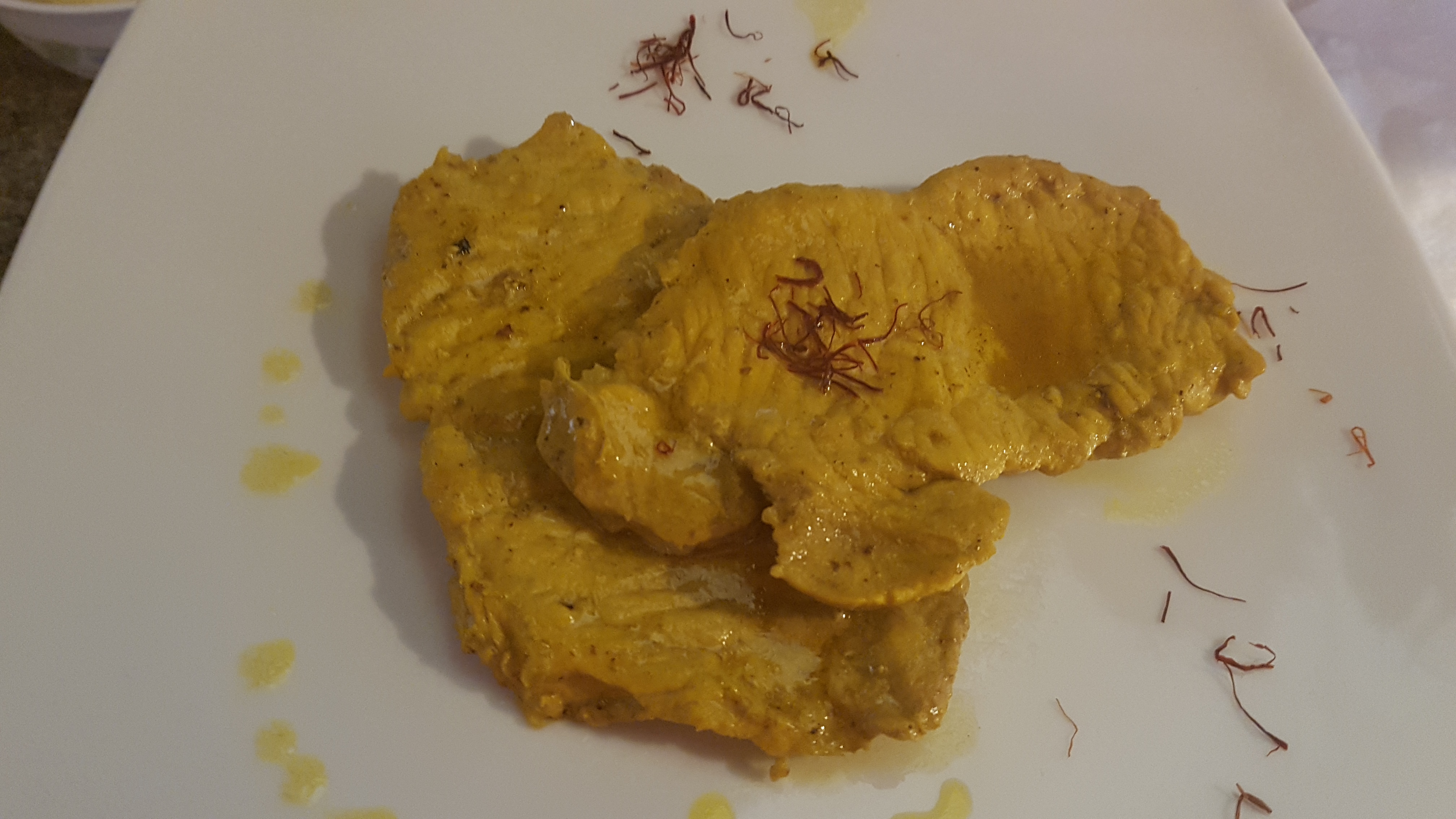 Scaloppine allo zafferano