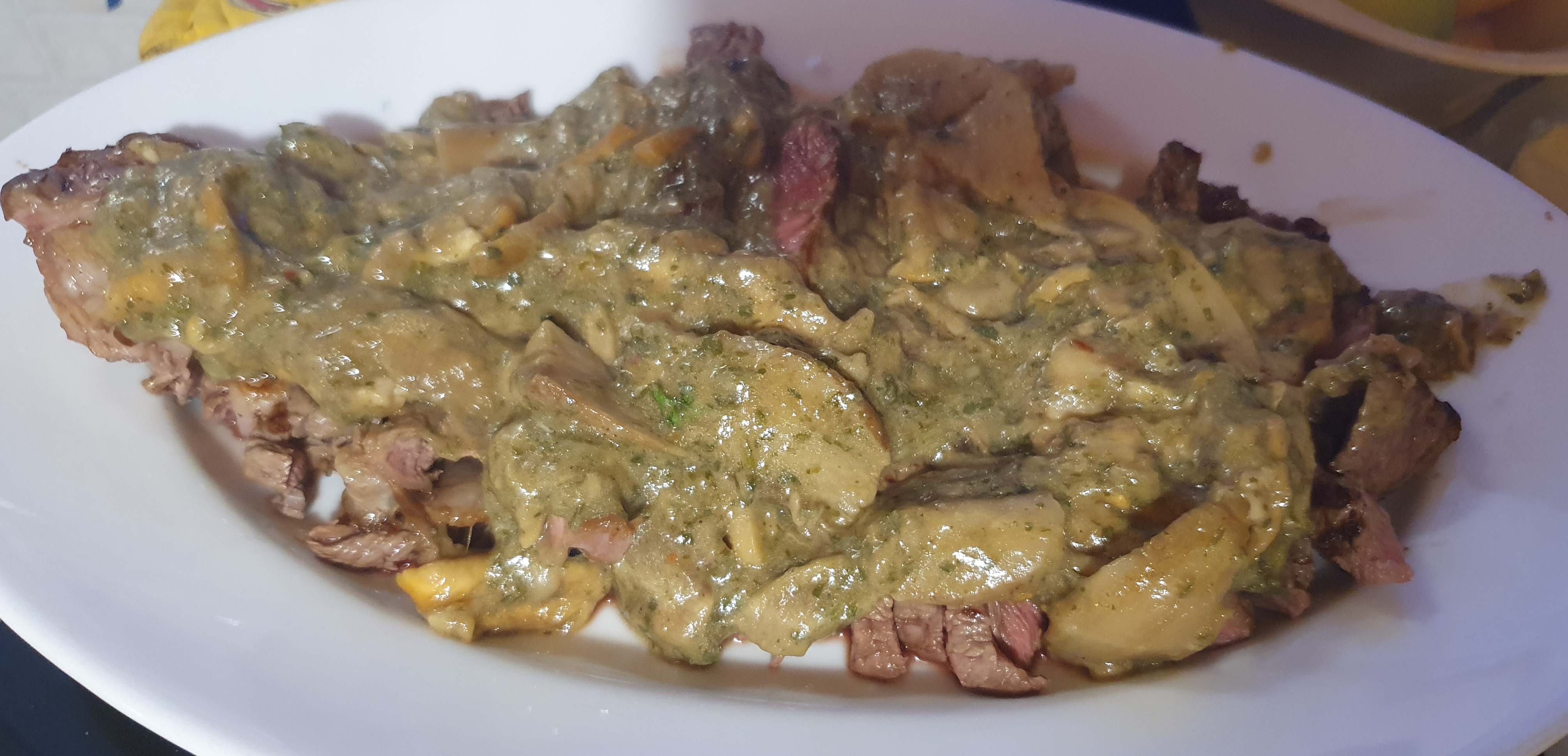 Tagliata ai funghi porcini