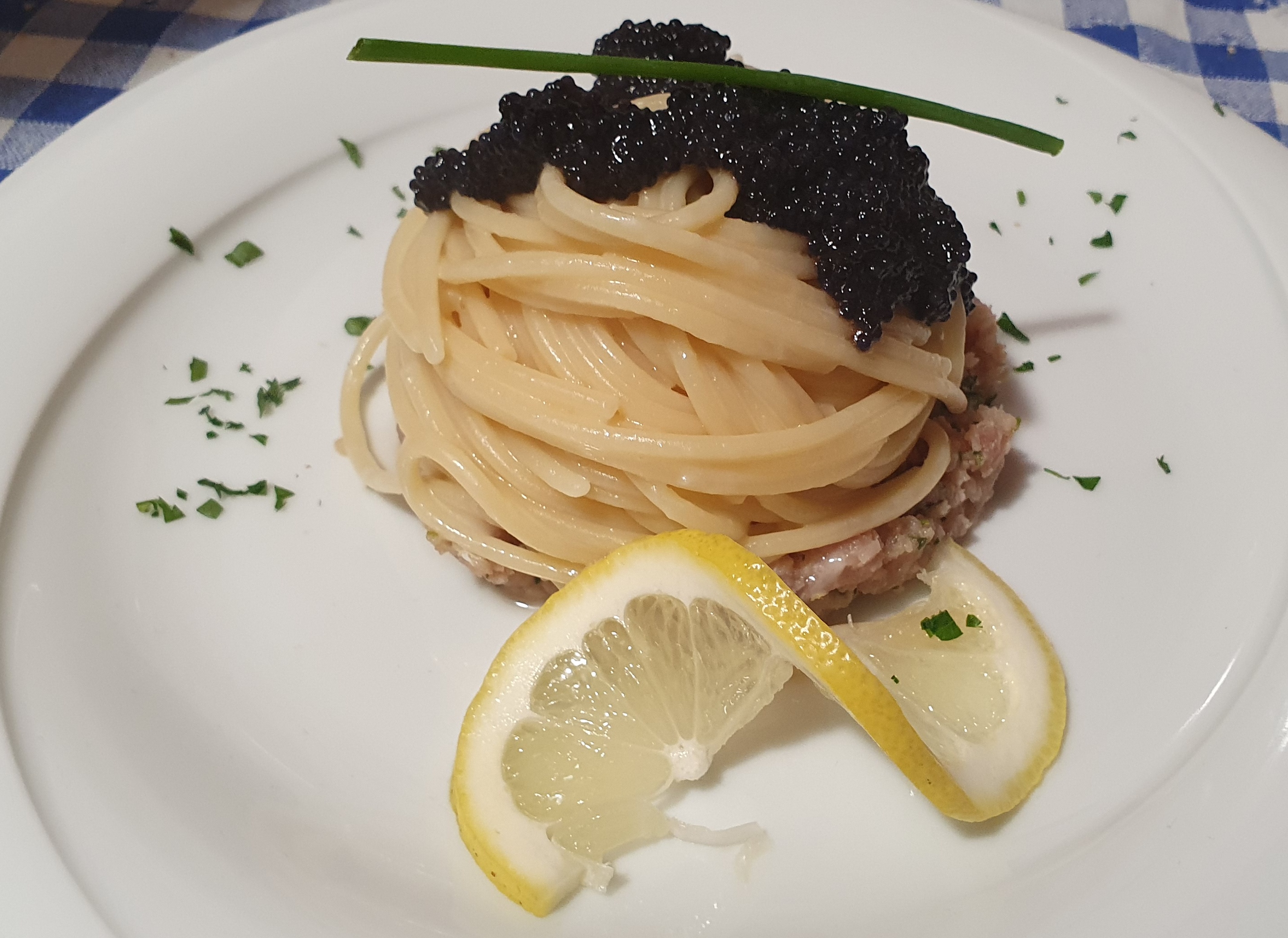 Spaghetti tonno e caviale