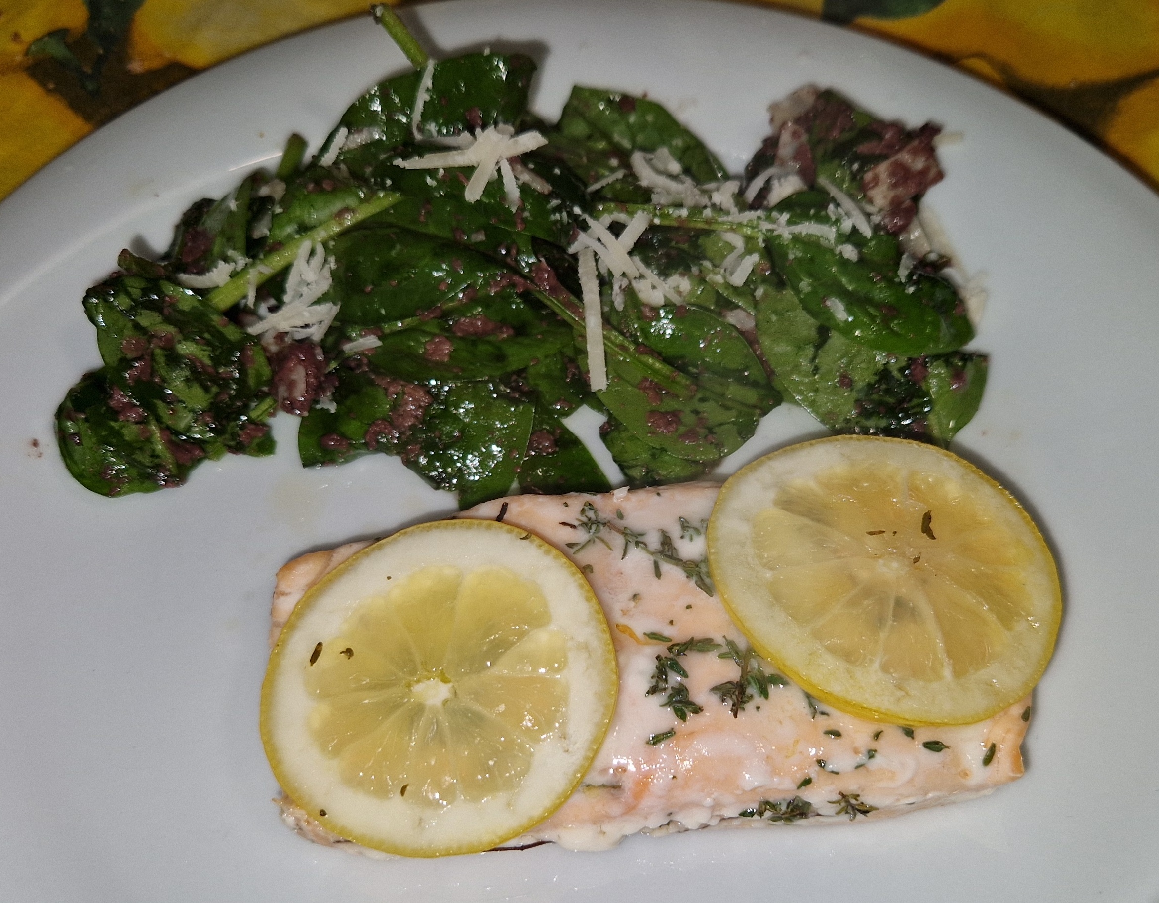 Salmone timo e limone