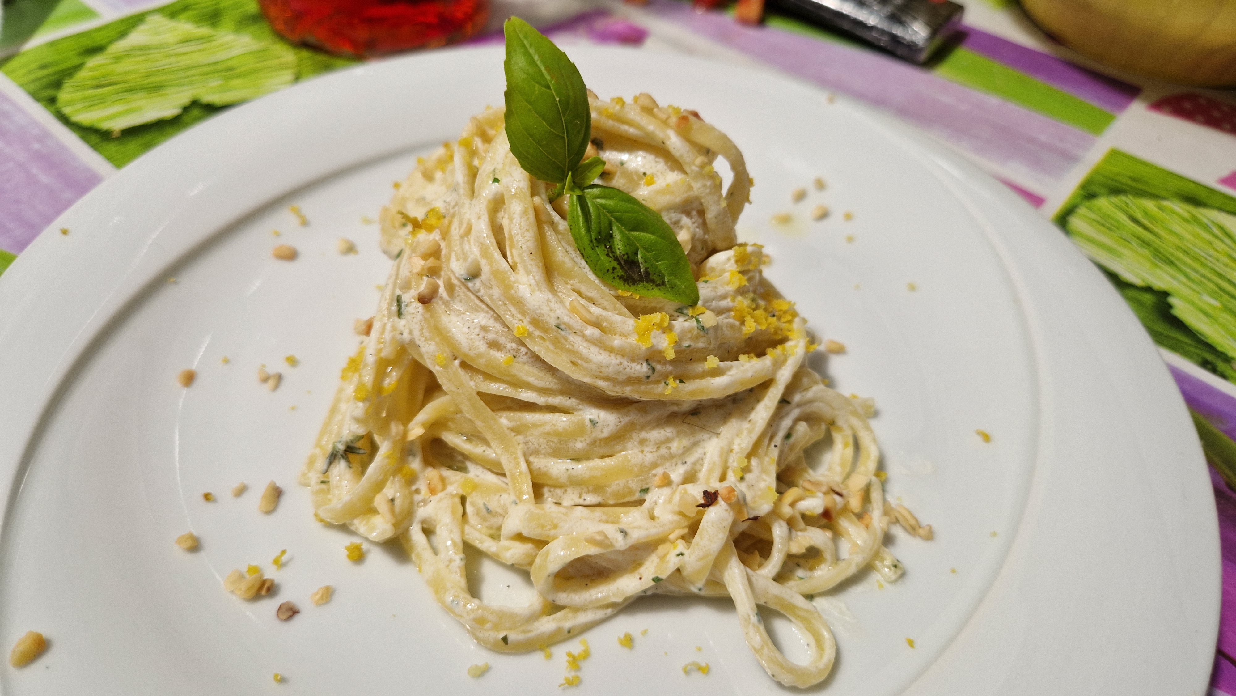 Linguine alla crema di limone