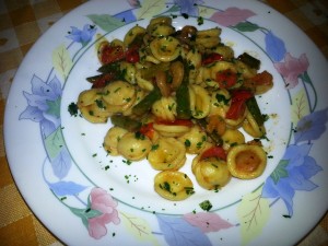 Orecchiette asparagi e gamberetti