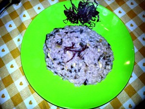 Risotto radicchio e scamorza