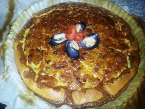 Quiche cozze e porri