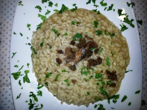 Risotto alle acciughe