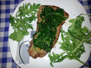 Fettine con rucola